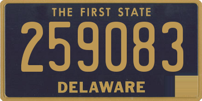 DE license plate 259083