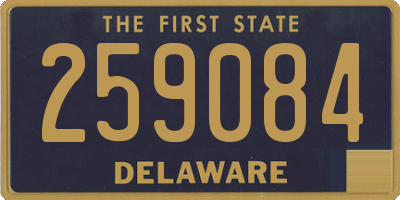 DE license plate 259084
