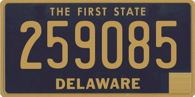 DE license plate 259085
