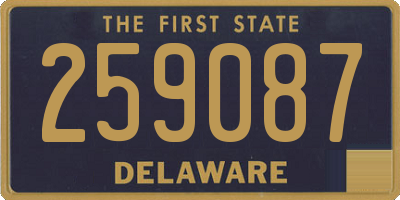 DE license plate 259087