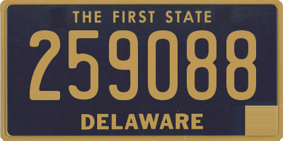DE license plate 259088