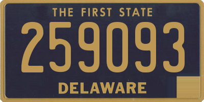 DE license plate 259093