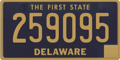 DE license plate 259095