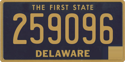 DE license plate 259096