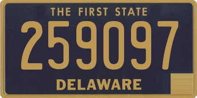 DE license plate 259097