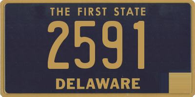 DE license plate 2591