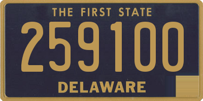 DE license plate 259100