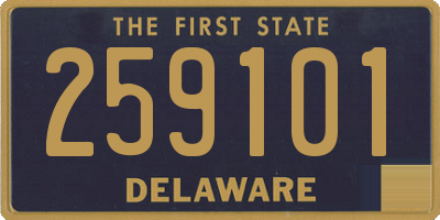 DE license plate 259101
