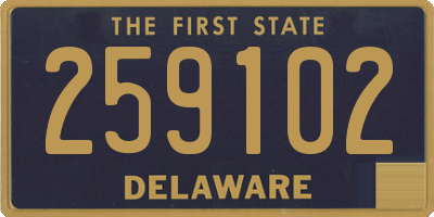 DE license plate 259102