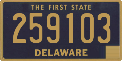 DE license plate 259103