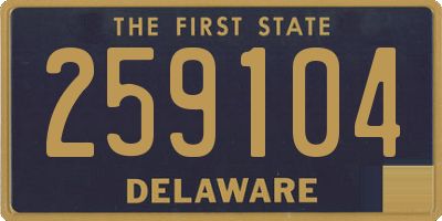 DE license plate 259104