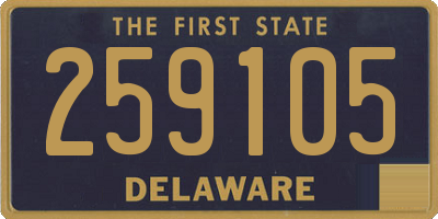 DE license plate 259105