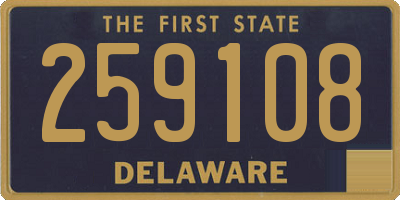 DE license plate 259108