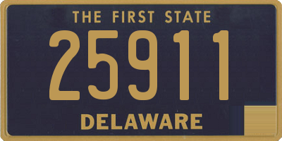 DE license plate 25911