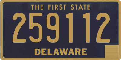 DE license plate 259112