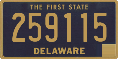 DE license plate 259115