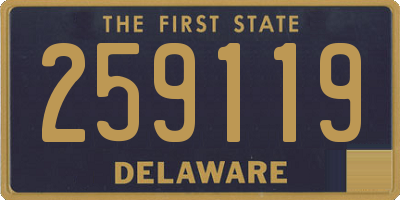 DE license plate 259119