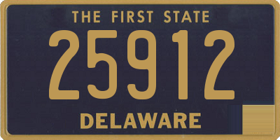 DE license plate 25912