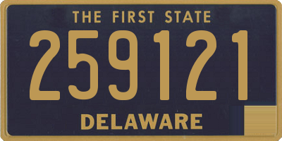 DE license plate 259121