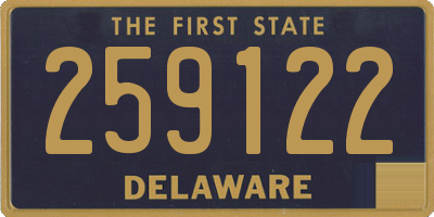 DE license plate 259122
