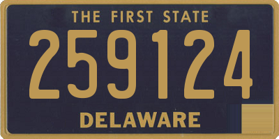 DE license plate 259124