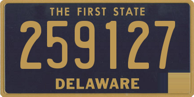 DE license plate 259127