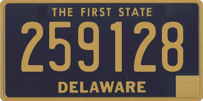 DE license plate 259128
