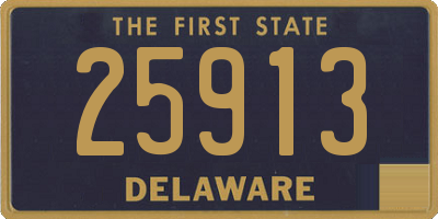 DE license plate 25913