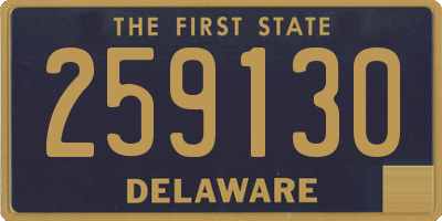 DE license plate 259130