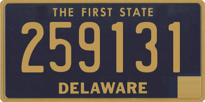 DE license plate 259131