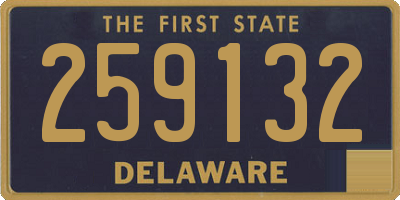 DE license plate 259132