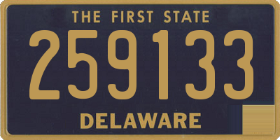 DE license plate 259133