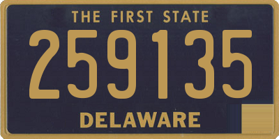 DE license plate 259135