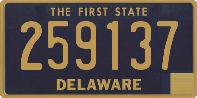 DE license plate 259137