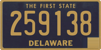DE license plate 259138