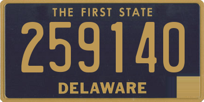 DE license plate 259140