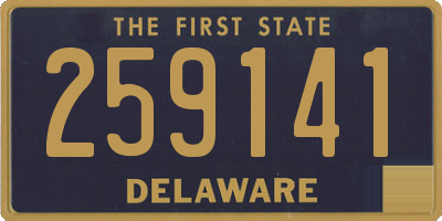 DE license plate 259141