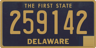 DE license plate 259142