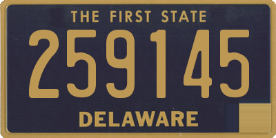 DE license plate 259145