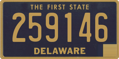 DE license plate 259146