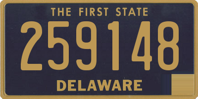 DE license plate 259148