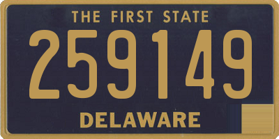 DE license plate 259149