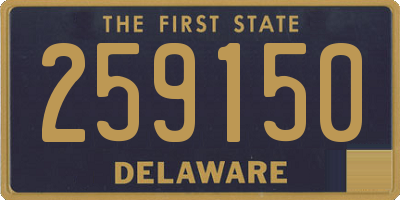DE license plate 259150