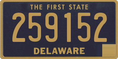 DE license plate 259152