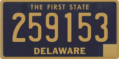 DE license plate 259153