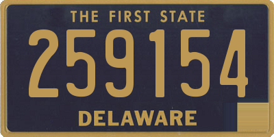 DE license plate 259154