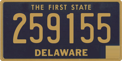 DE license plate 259155