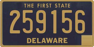 DE license plate 259156