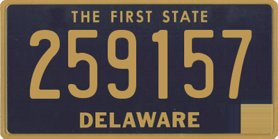 DE license plate 259157