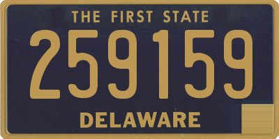 DE license plate 259159